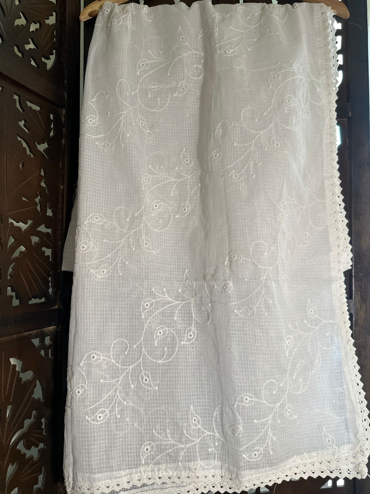 Kota Doria Embroidered Dupatta