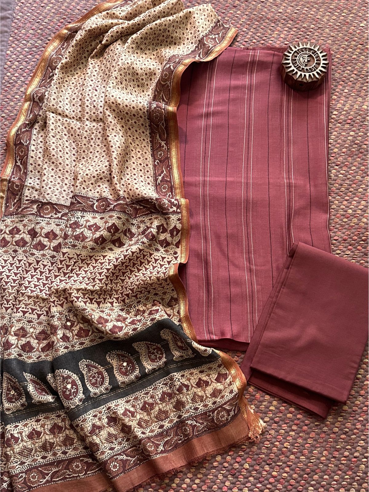 Premium Maheshwari Silk Set