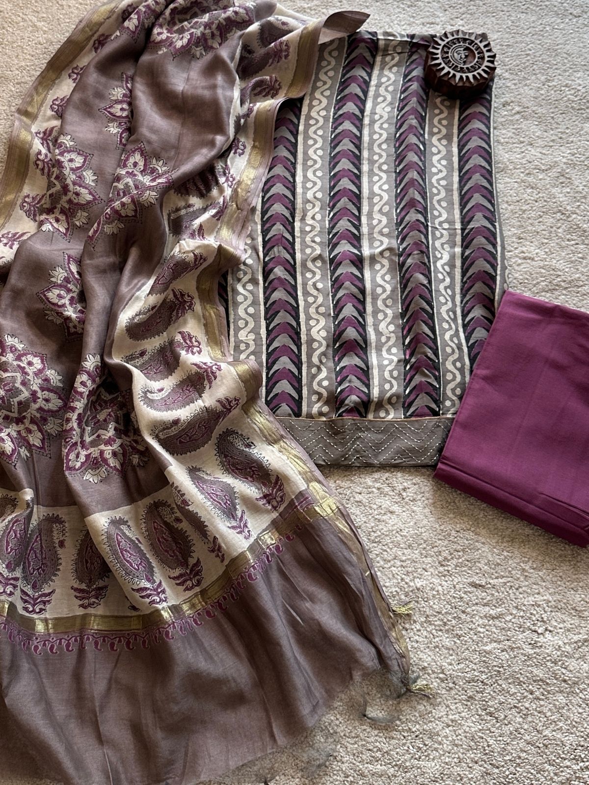 Seher Set - Maheshwari Silk Unstitched