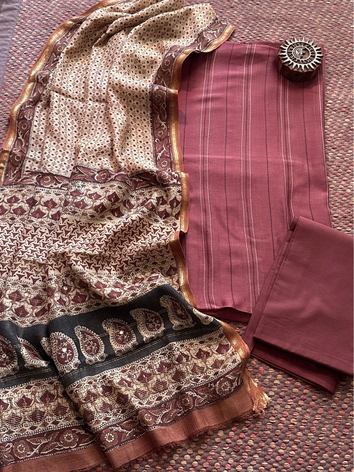Premium Maheshwari Silk Set
