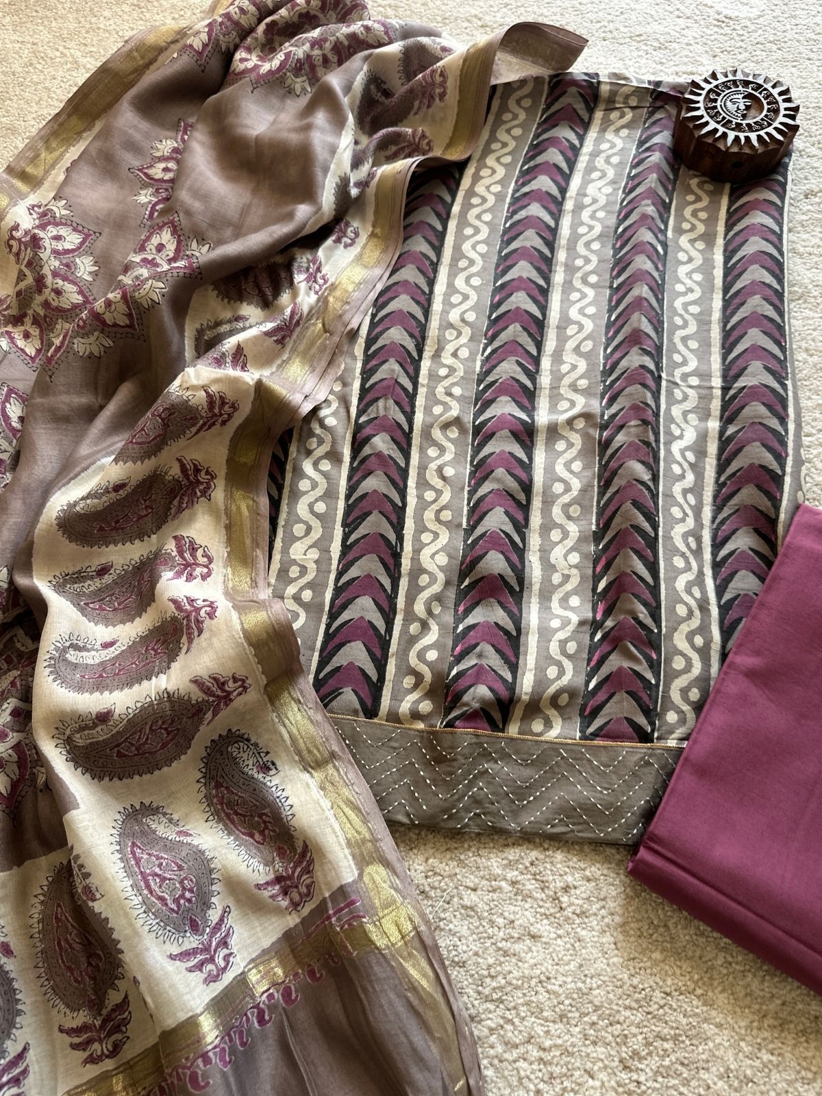 Seher Set - Maheshwari Silk Unstitched