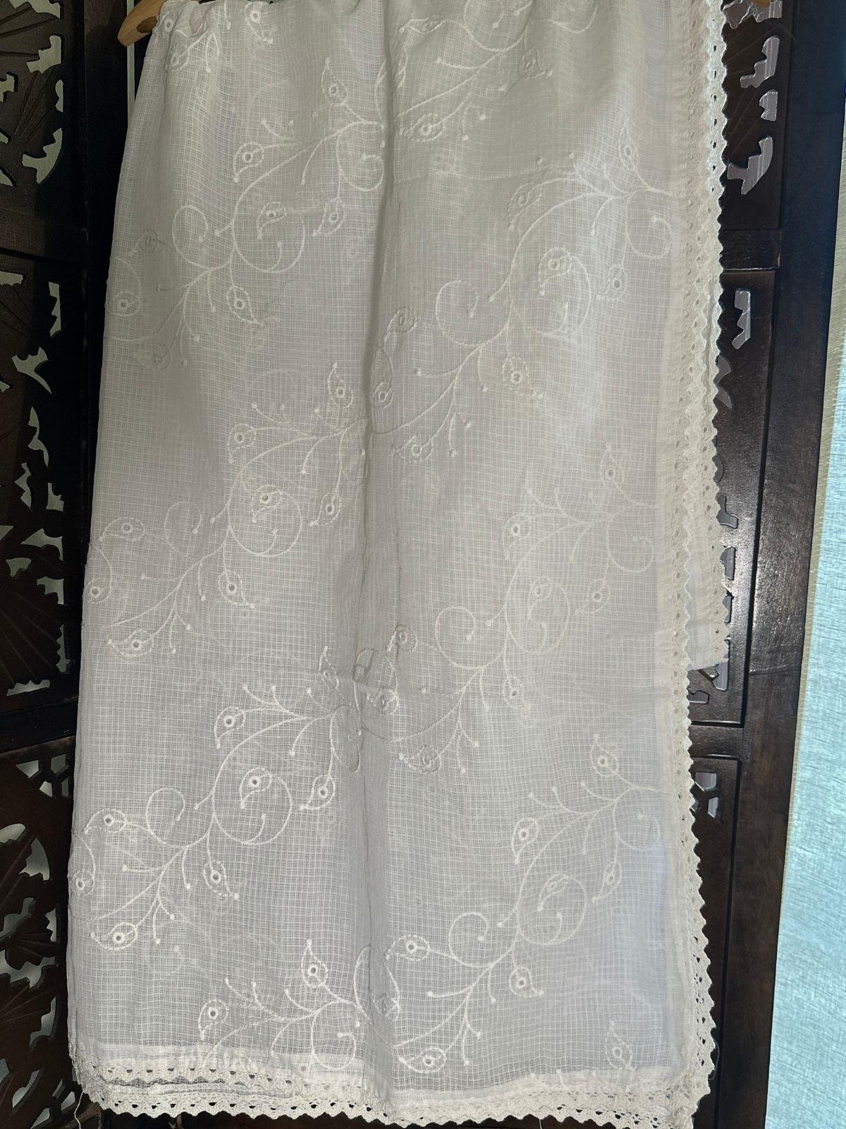 Kota Doria Embroidered Dupatta