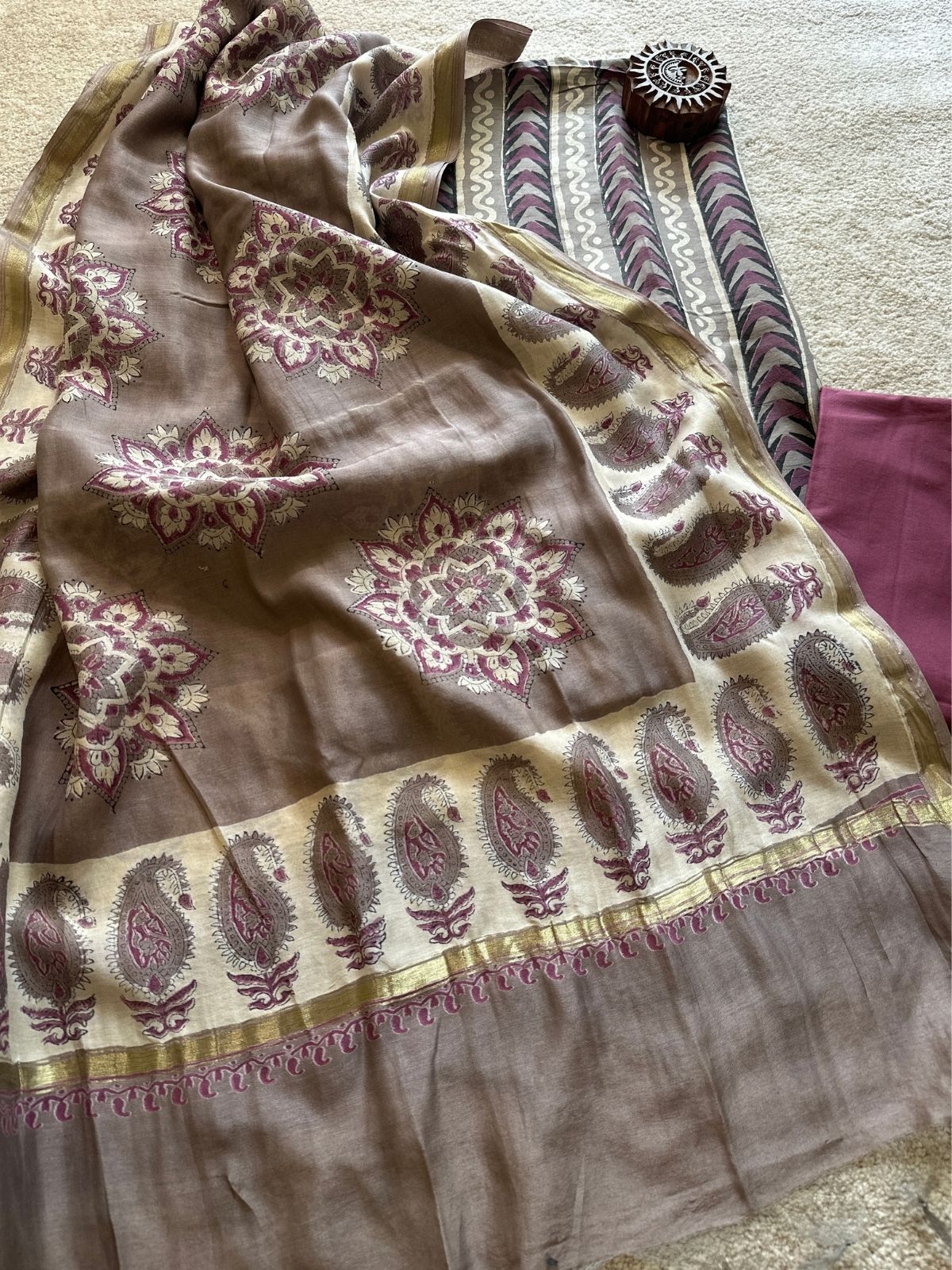 Seher Set - Maheshwari Silk Unstitched