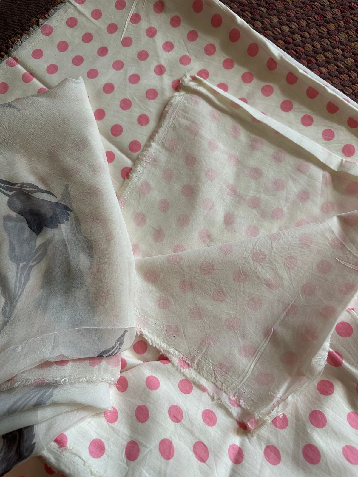 Pure Cotton Unstitched Set with Chiffon Dupatta