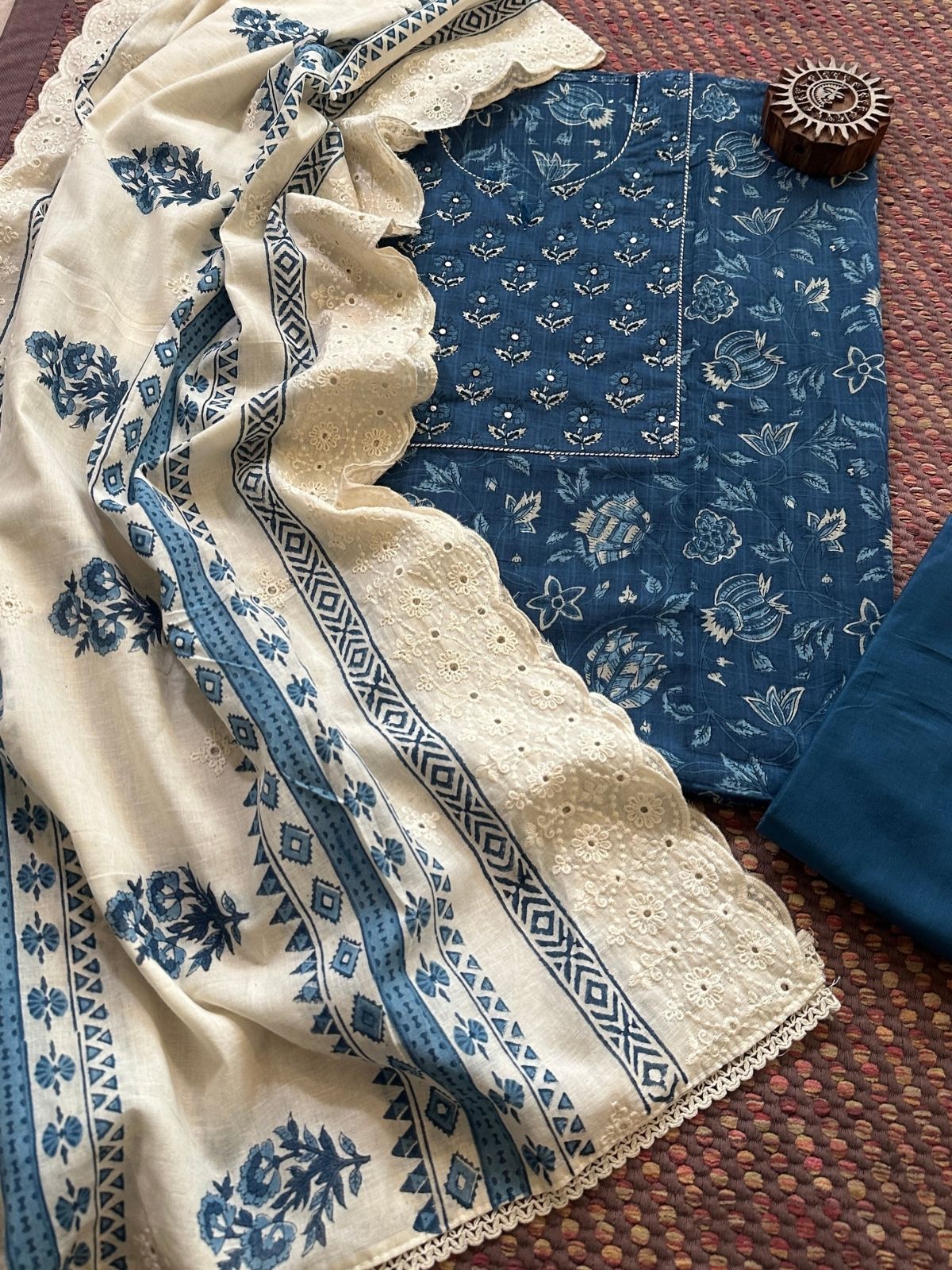 Cotton Embroidered  Set