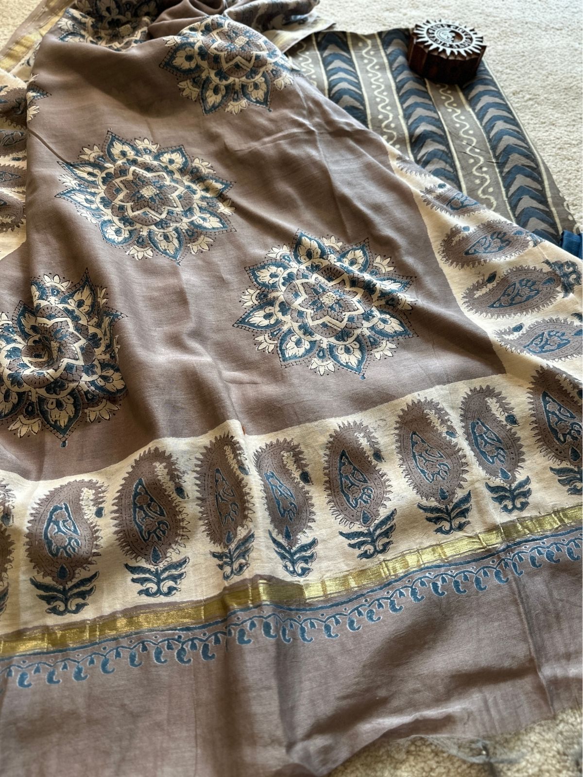Meher Set - Maheshwari Silk Unstitched