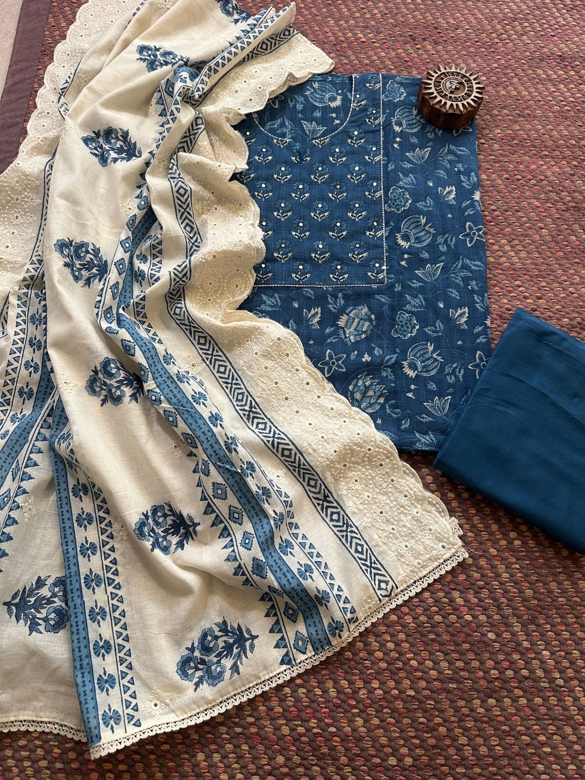 Cotton Embroidered  Set