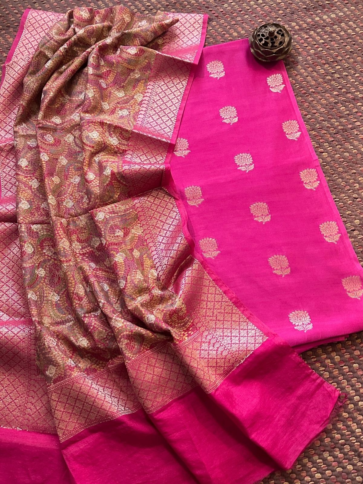 Maheshwari Silk with Benarsi Weave