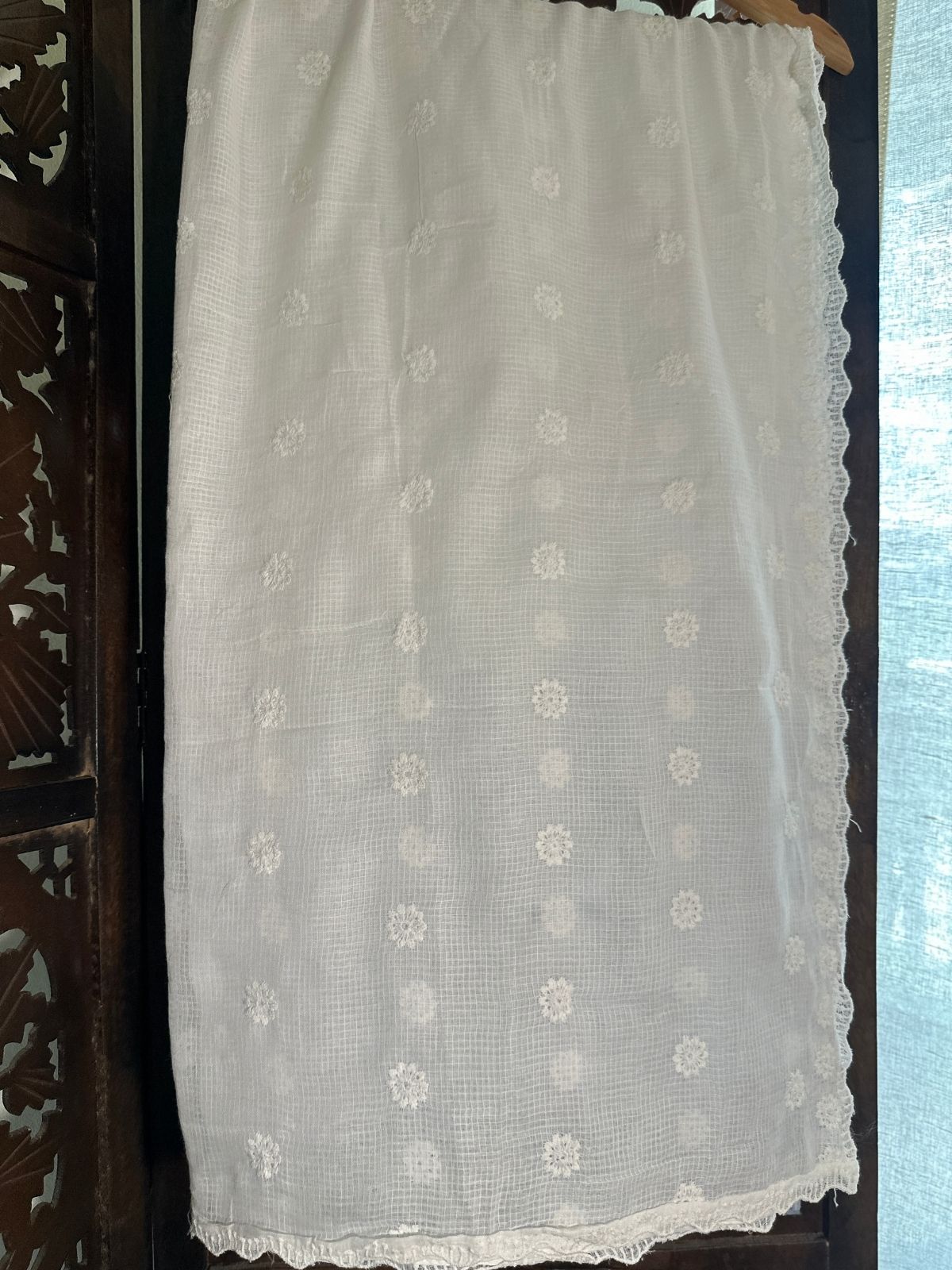Kota Doria Embroidered Dupatta