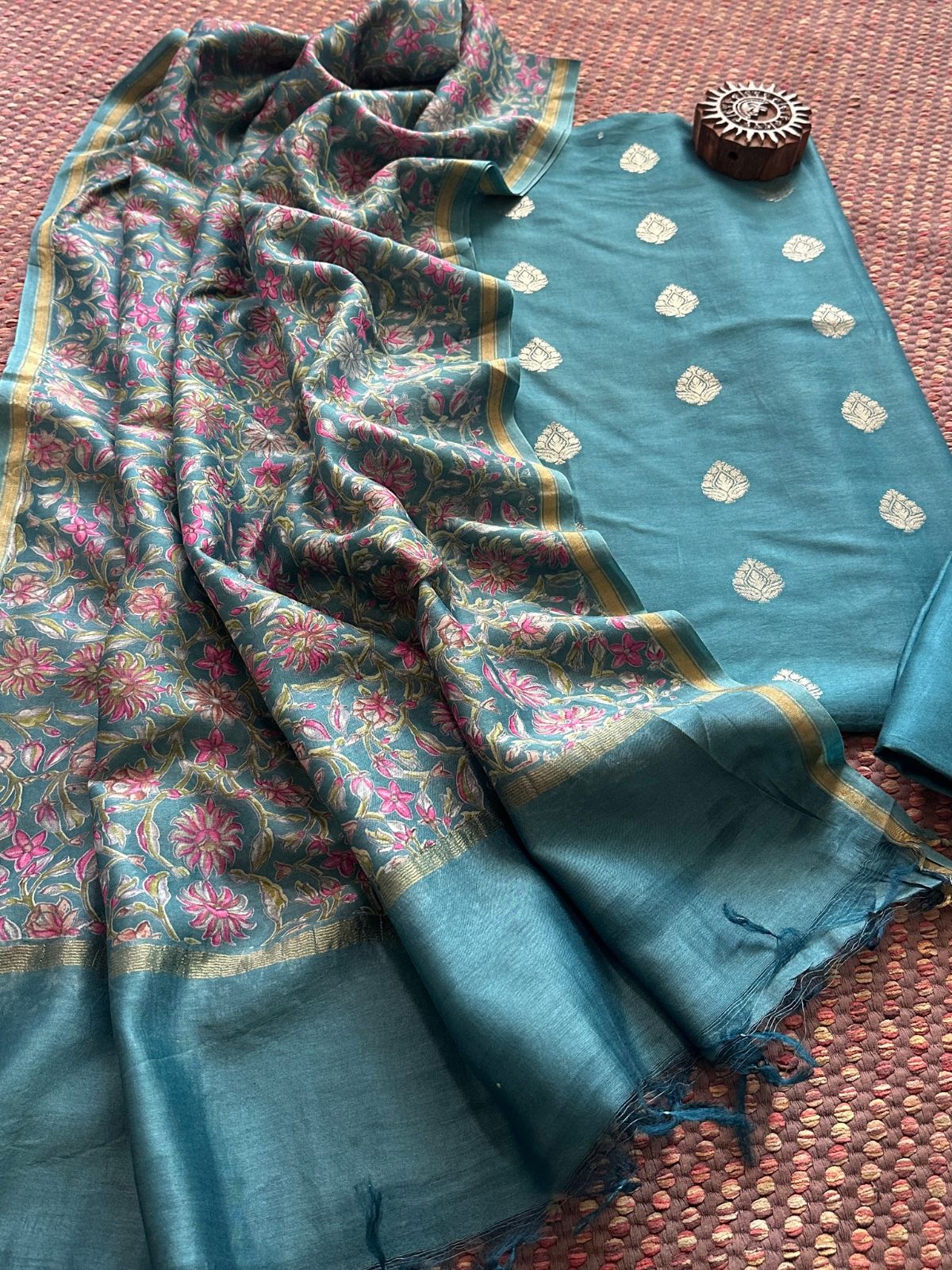 Maheshwari Silk with Benarsi Weave