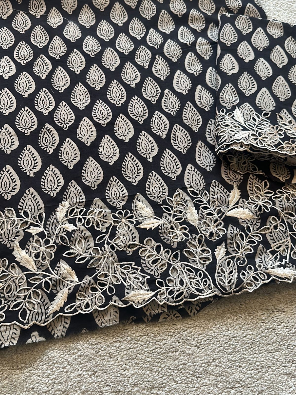 Shadow- Coord Set with Cutwork Embroidery