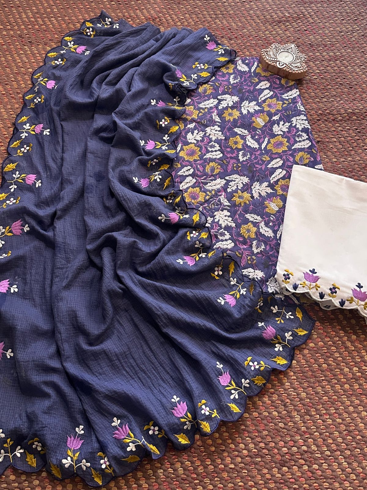 Pure Cotton Fabric with embroidered dupatta and bottom