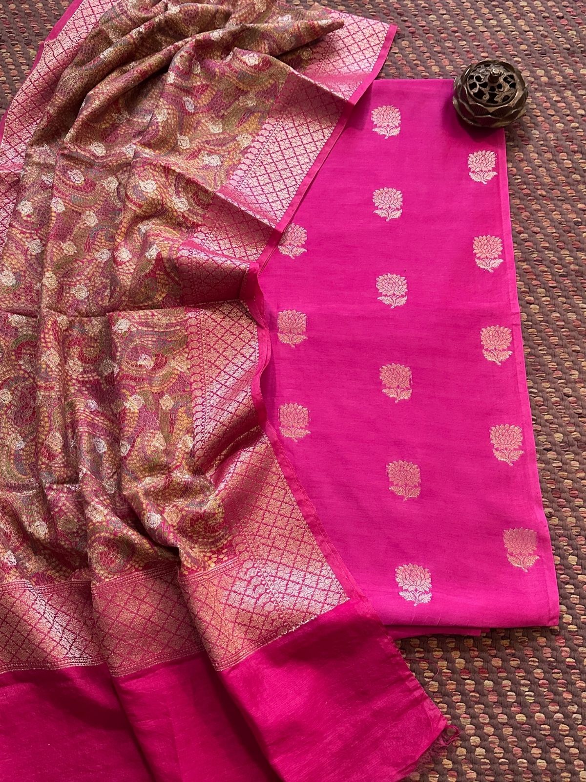 Maheshwari Silk with Benarsi Weave