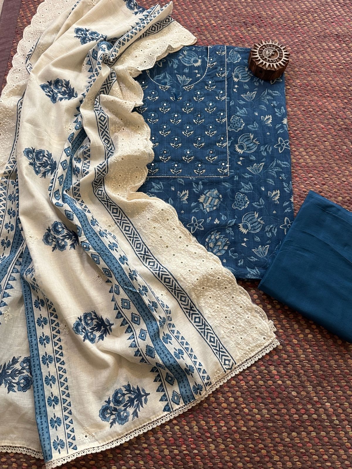 Cotton Embroidered  Set