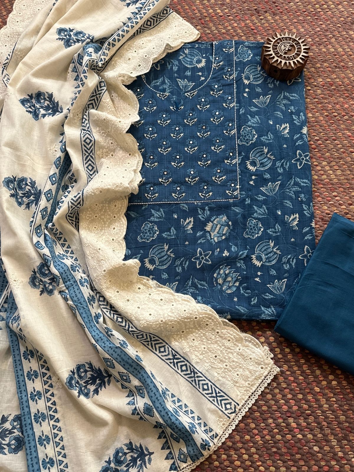 Cotton Embroidered  Set