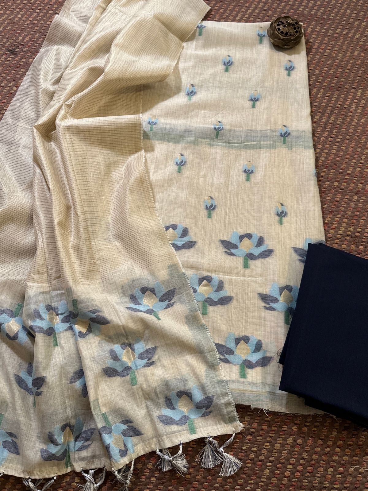 Jamdani Cotton Unstitched Set