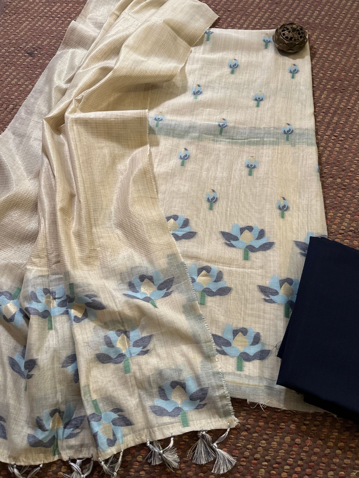 Jamdani Cotton Unstitched Set