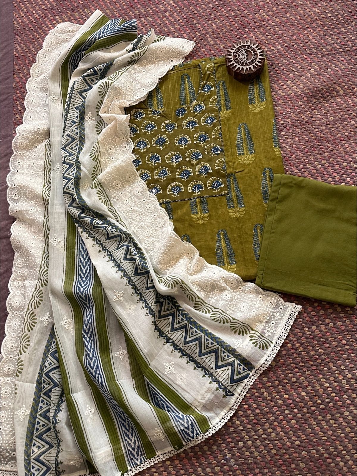 Cotton Embroidered Set