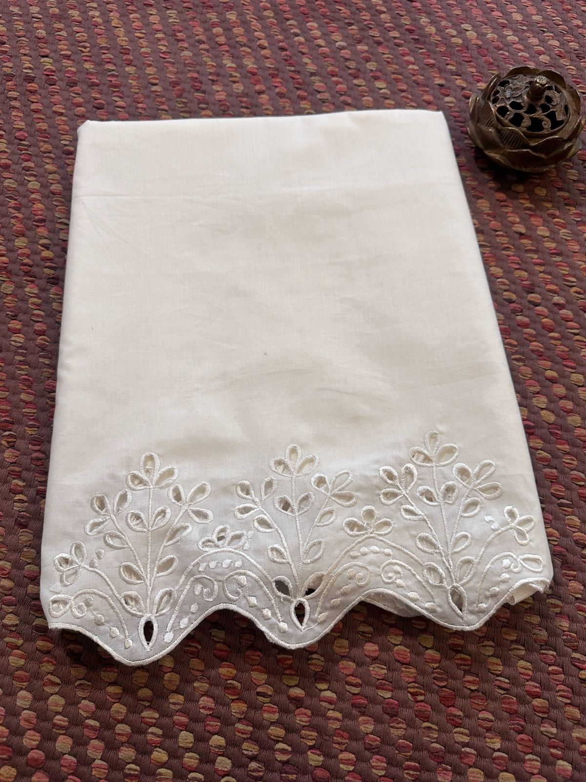 Bottom Wear Cutwork fabric- Off White