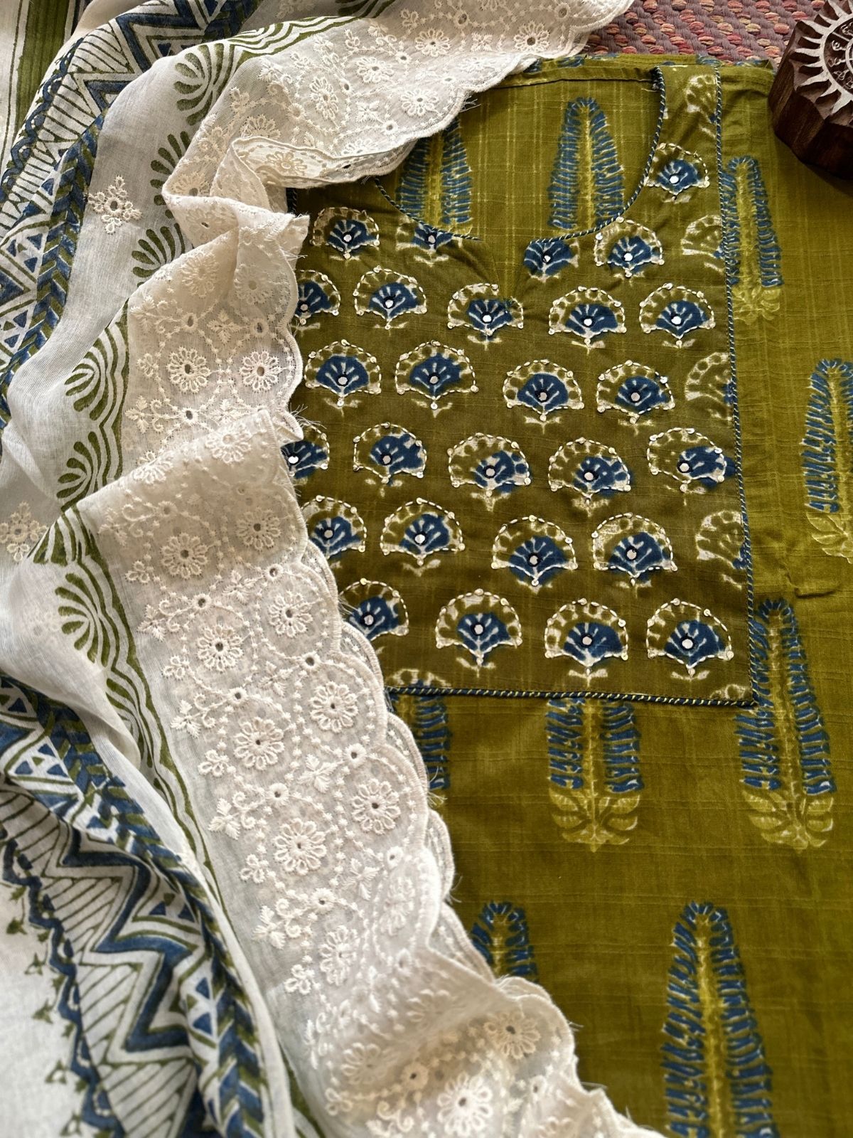 Cotton Embroidered Set