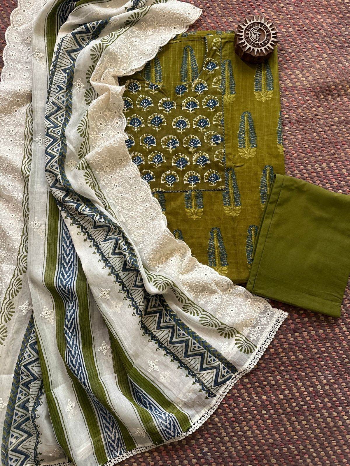 Cotton Embroidered Set
