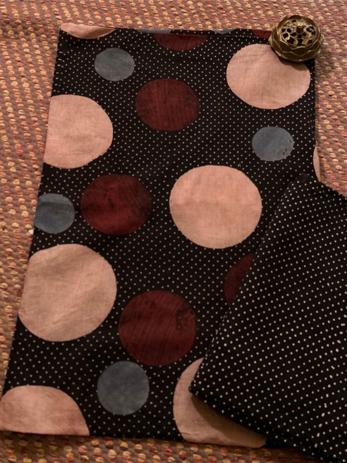 Ajrak Coord Set- Handblocked in Natural Dyes on Pure Cotton Malmal