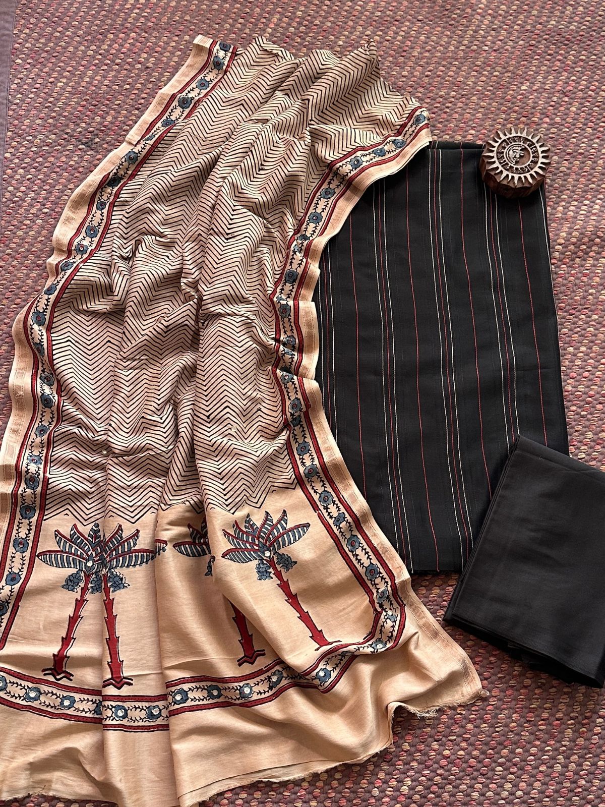 Premium Maheshwari Silk Set