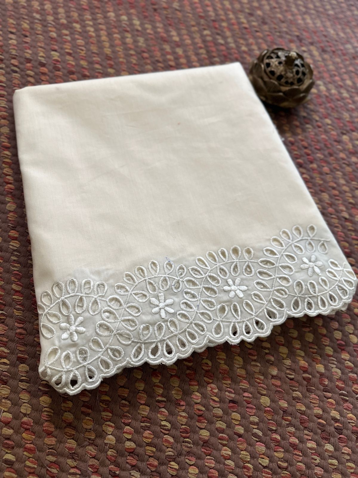 Bottom Wear Cutwork fabric- Off White