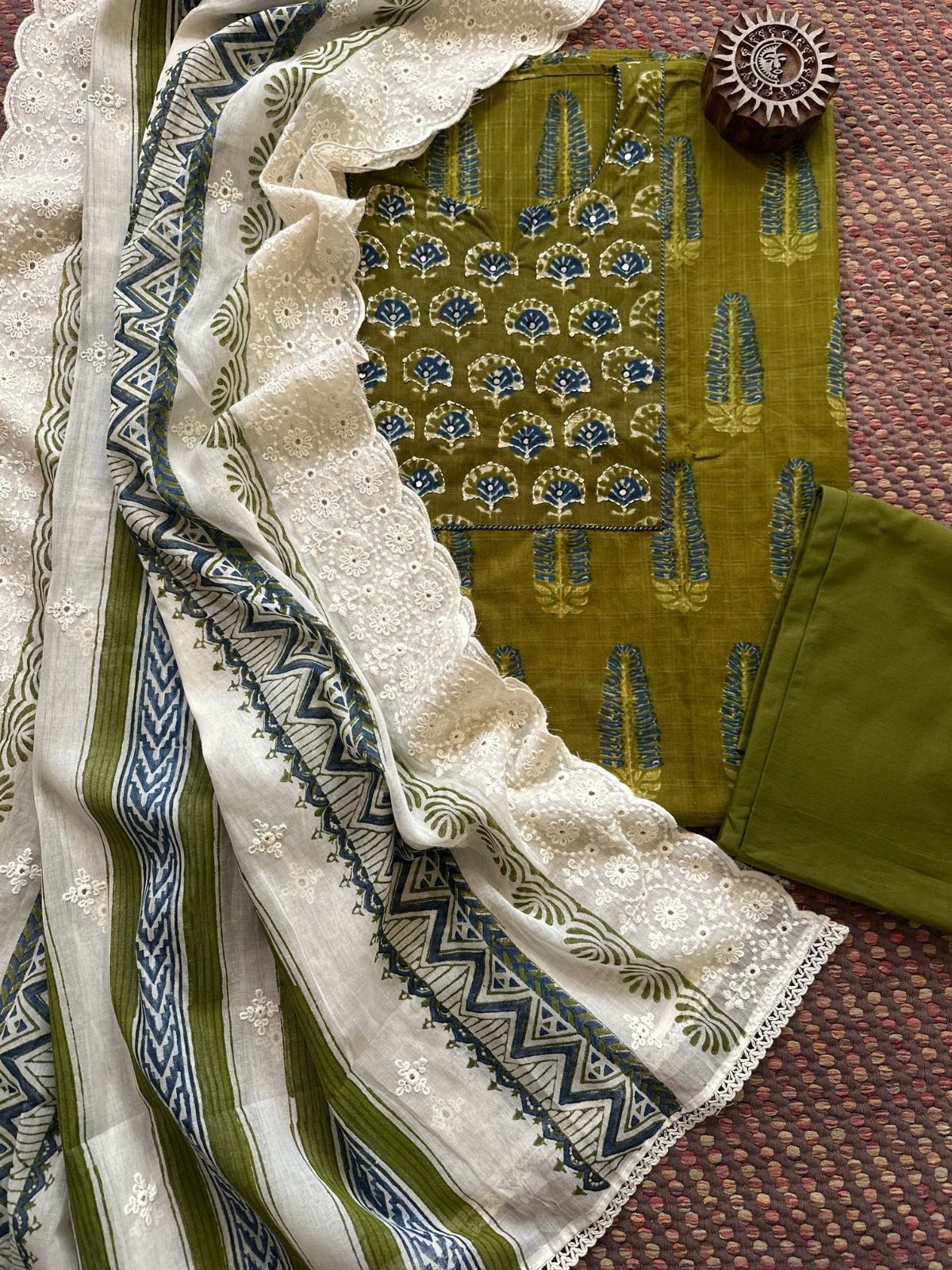 Cotton Embroidered Set