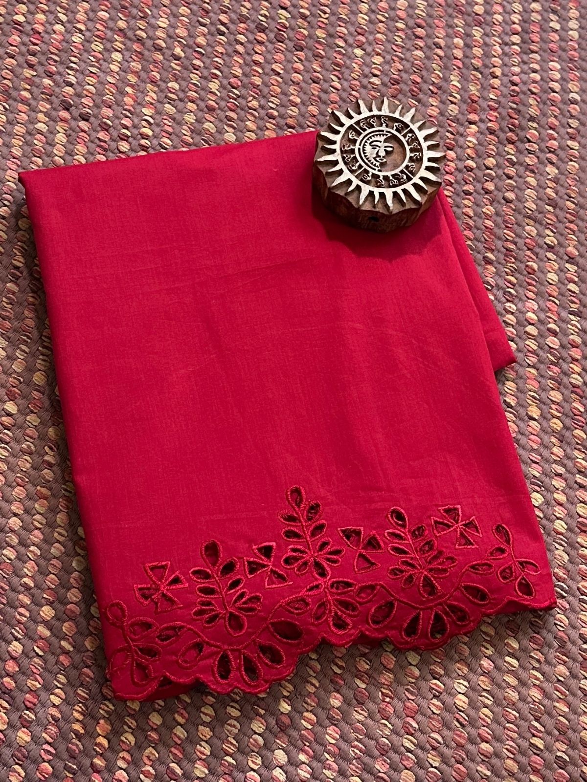 Bottom Wear Fabric with exclusive Cutwork Embroidery