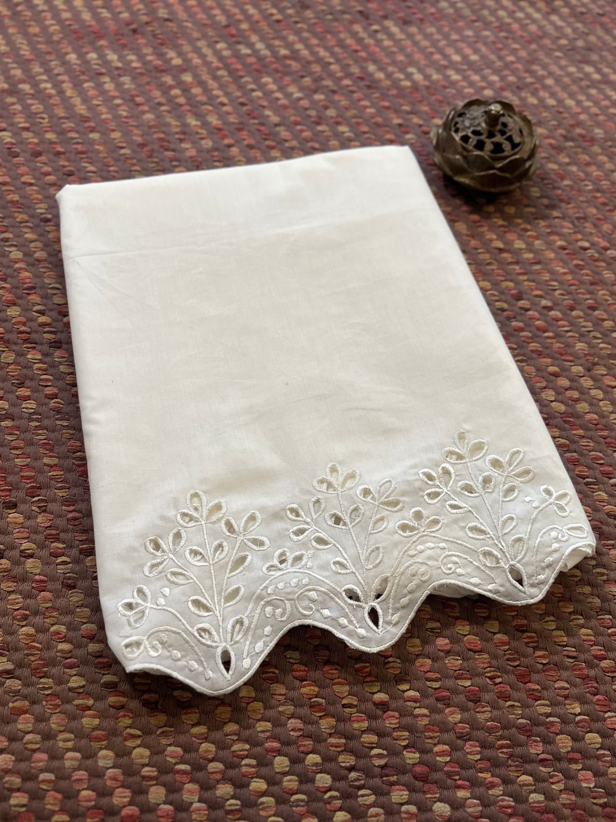 Bottom Wear Cutwork fabric- Off White
