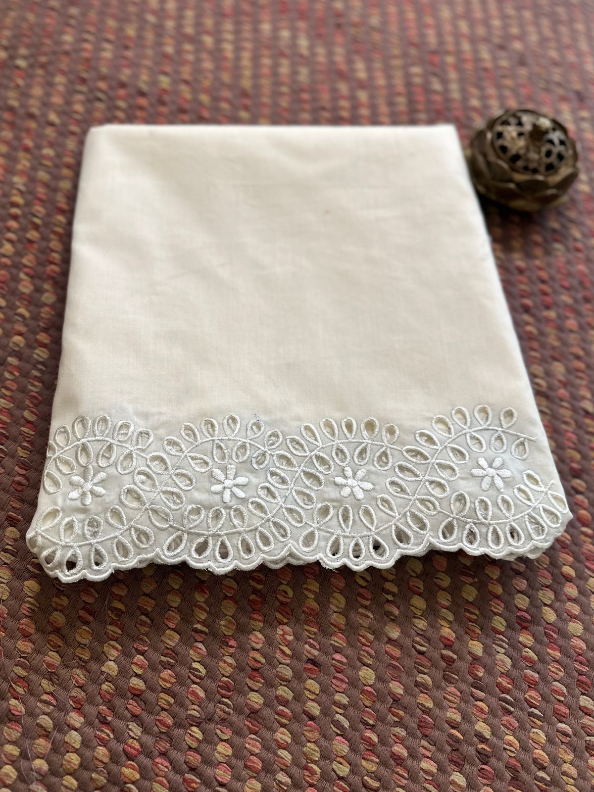 Bottom Wear Cutwork fabric- Off White