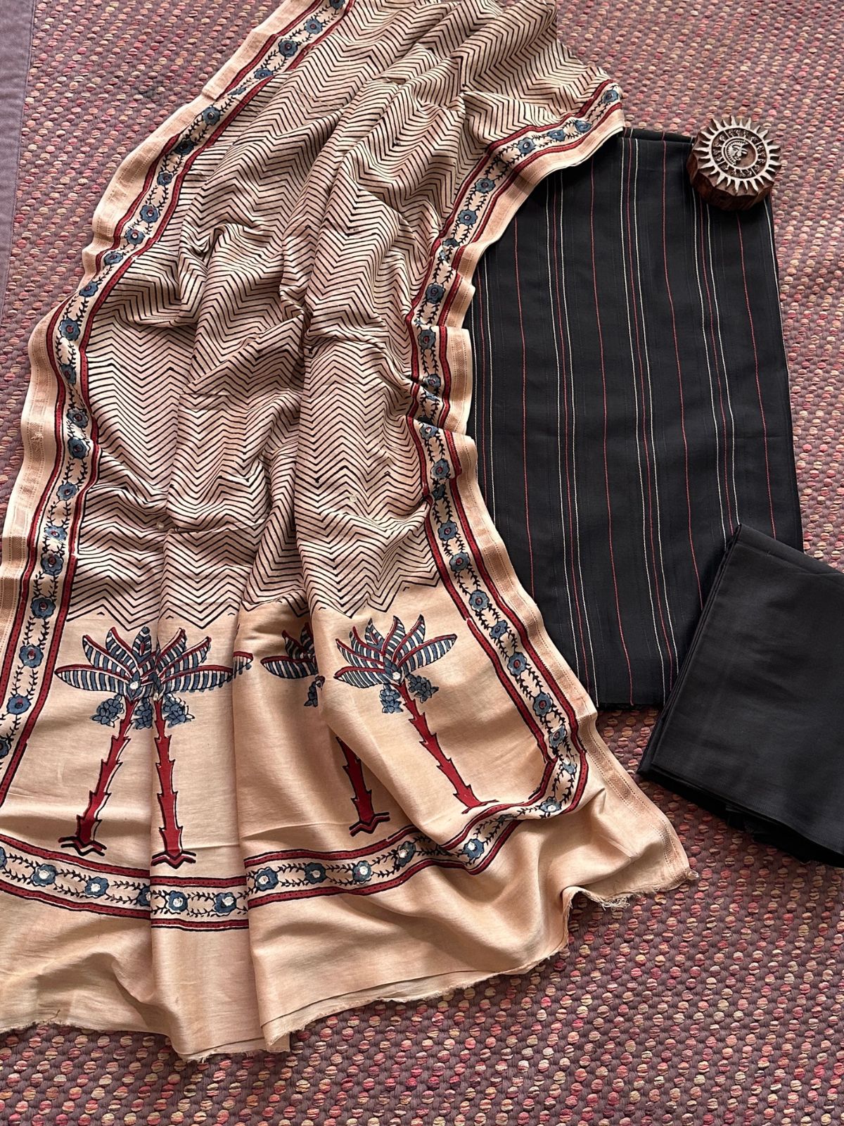 Premium Maheshwari Silk Set
