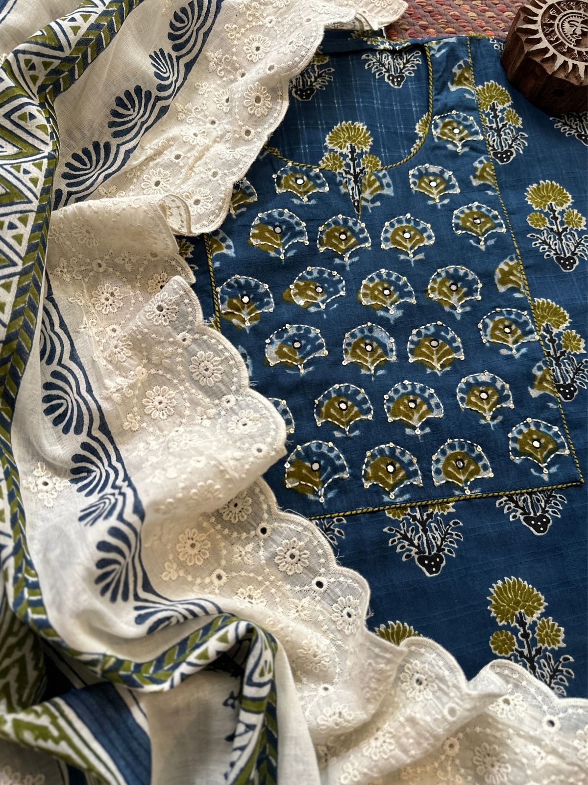 Cotton Embroidered Set