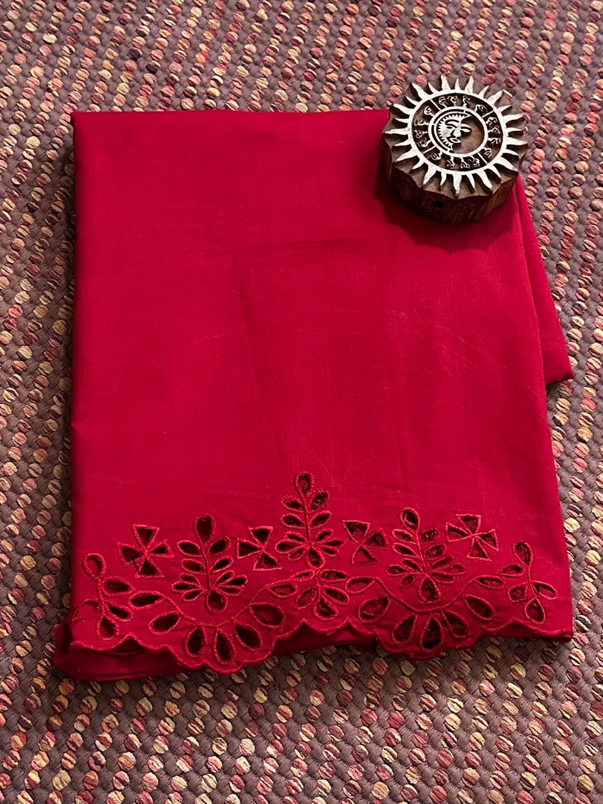 Bottom Wear Fabric with exclusive Cutwork Embroidery