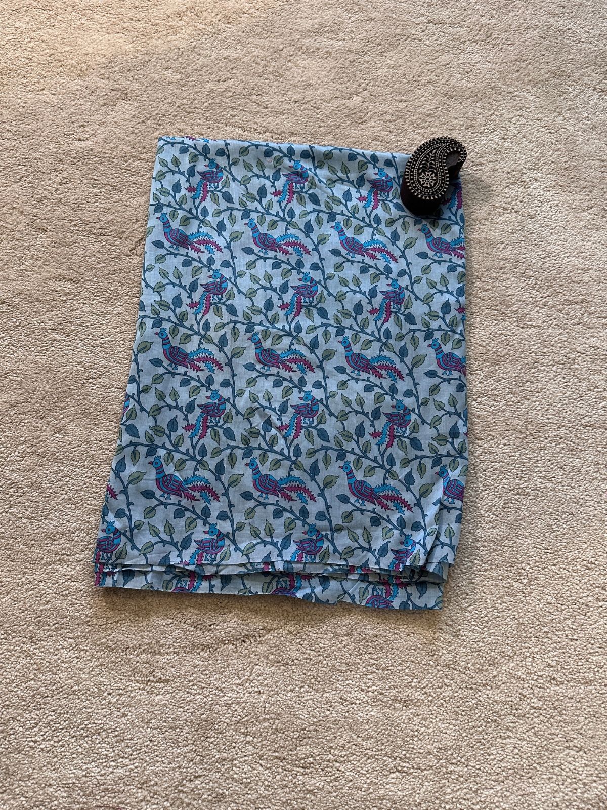 Bird View- Chanderi Silk Fabric