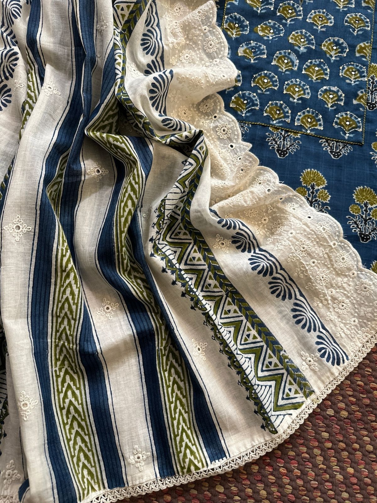 Cotton Embroidered Set