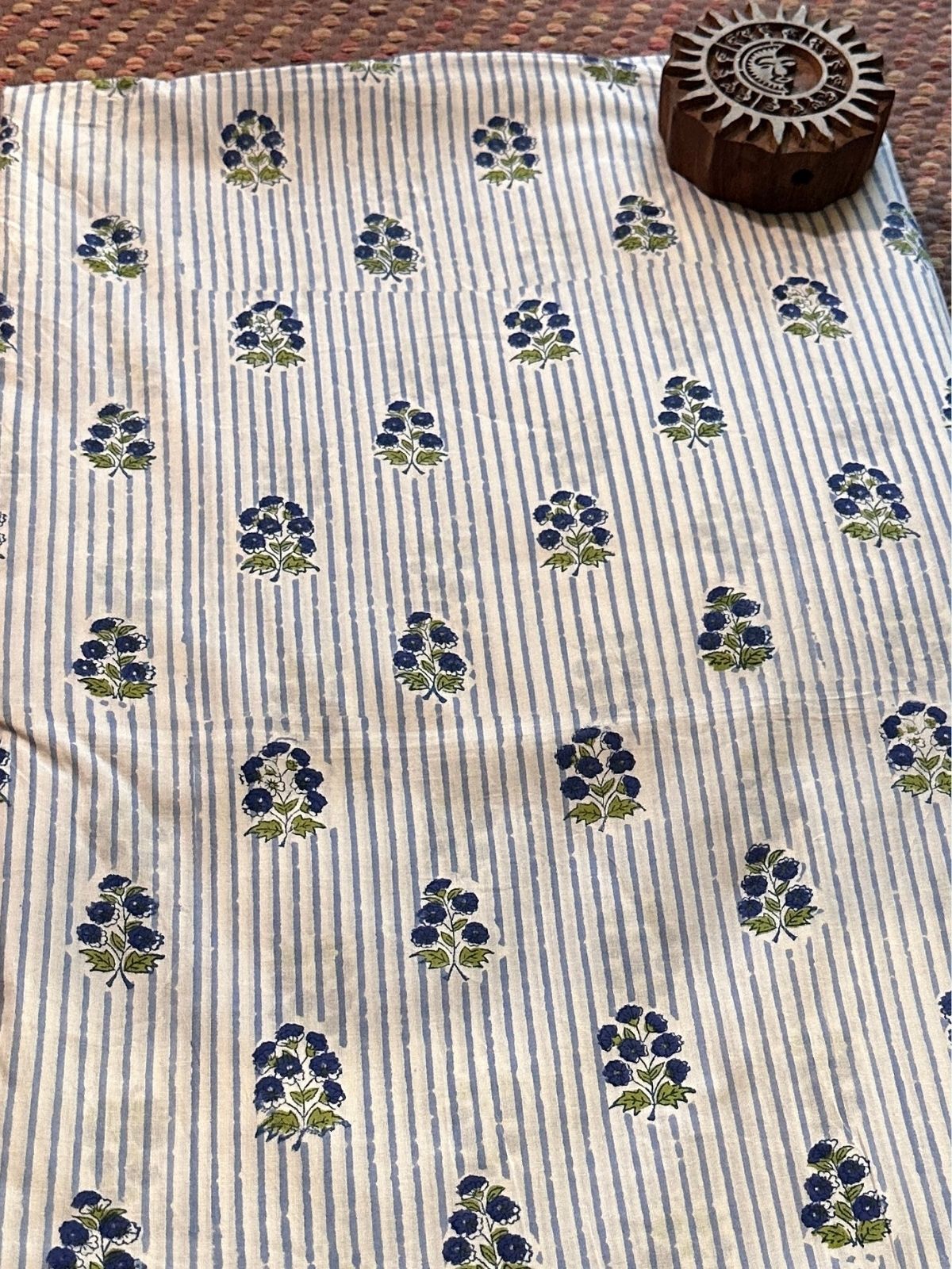 Pure Cotton Hand-blocked Fabric