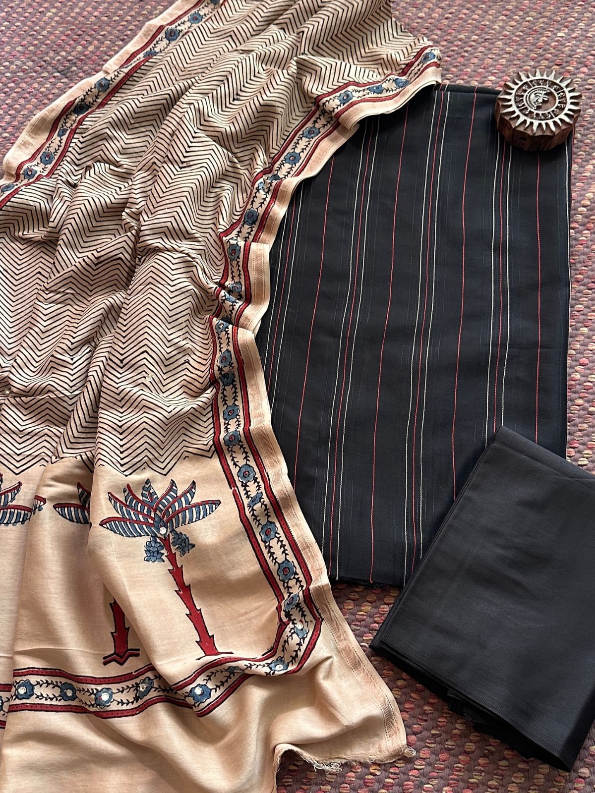 Premium Maheshwari Silk Set