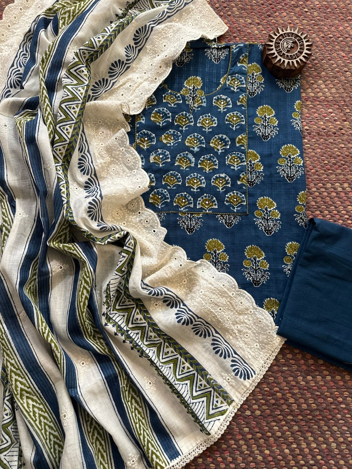 Cotton Embroidered Set