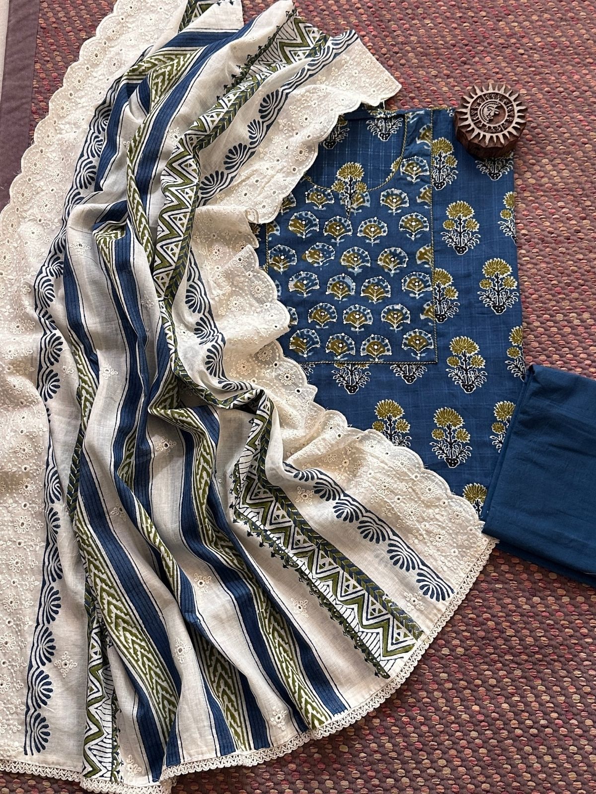 Cotton Embroidered Set