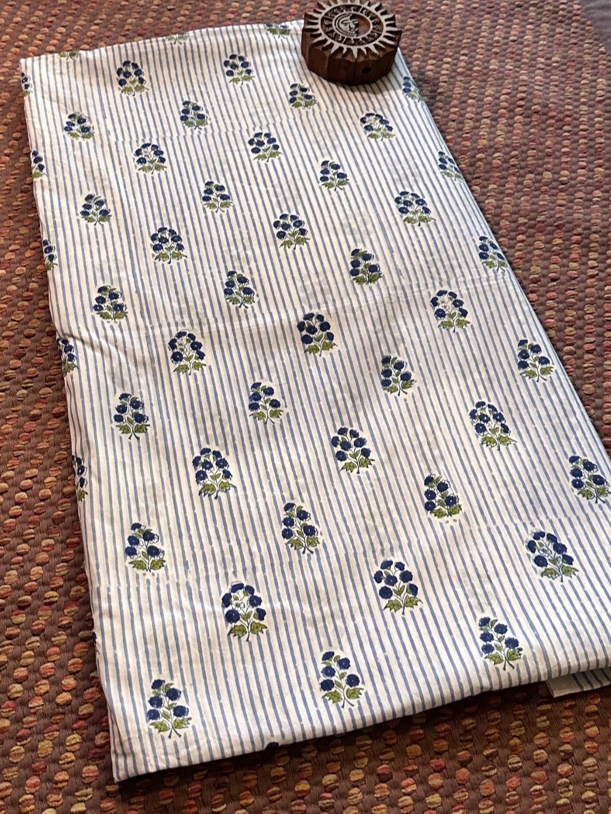 Pure Cotton Hand-blocked Fabric