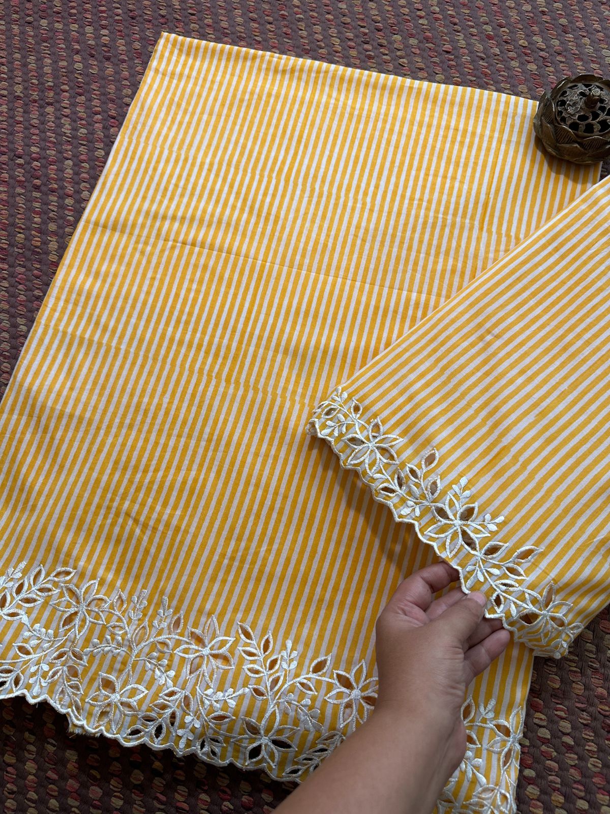 Sun-rays Set - Coord Set with Cutwork Embroidery