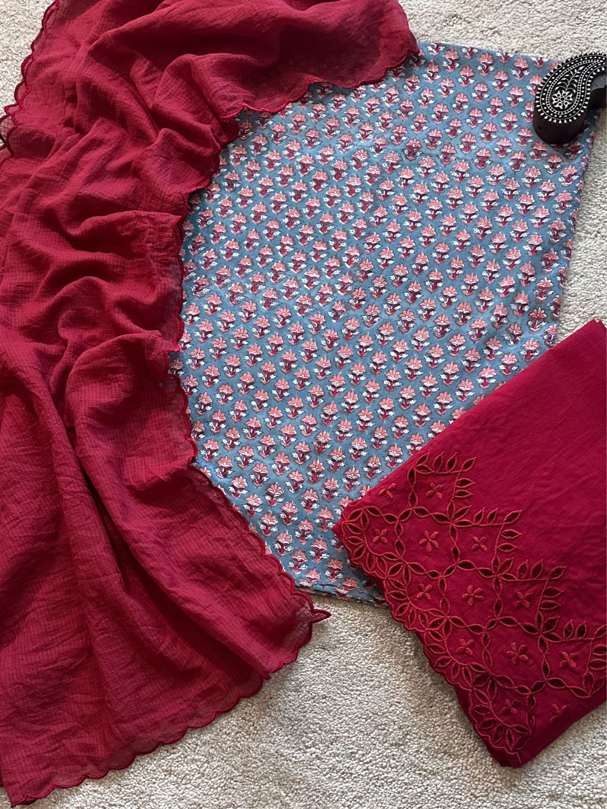 Ziva- Unstitched  Set