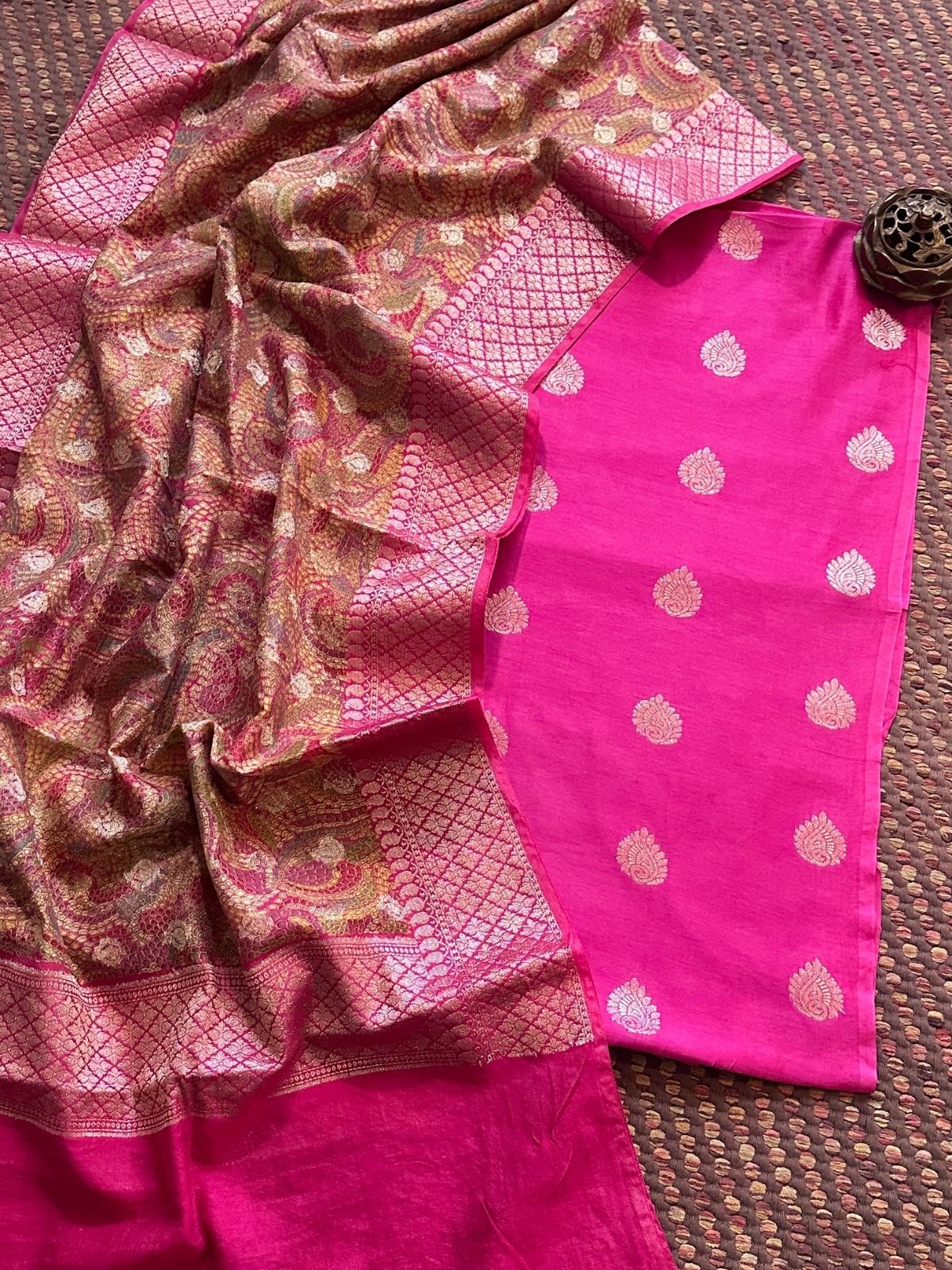 Maheshwari Silk with Benarsi Weave