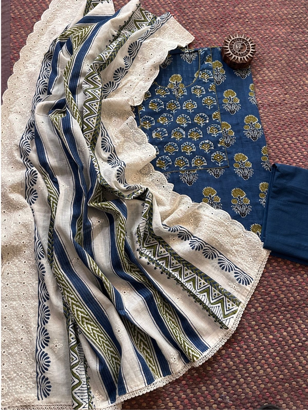 Cotton Embroidered Set