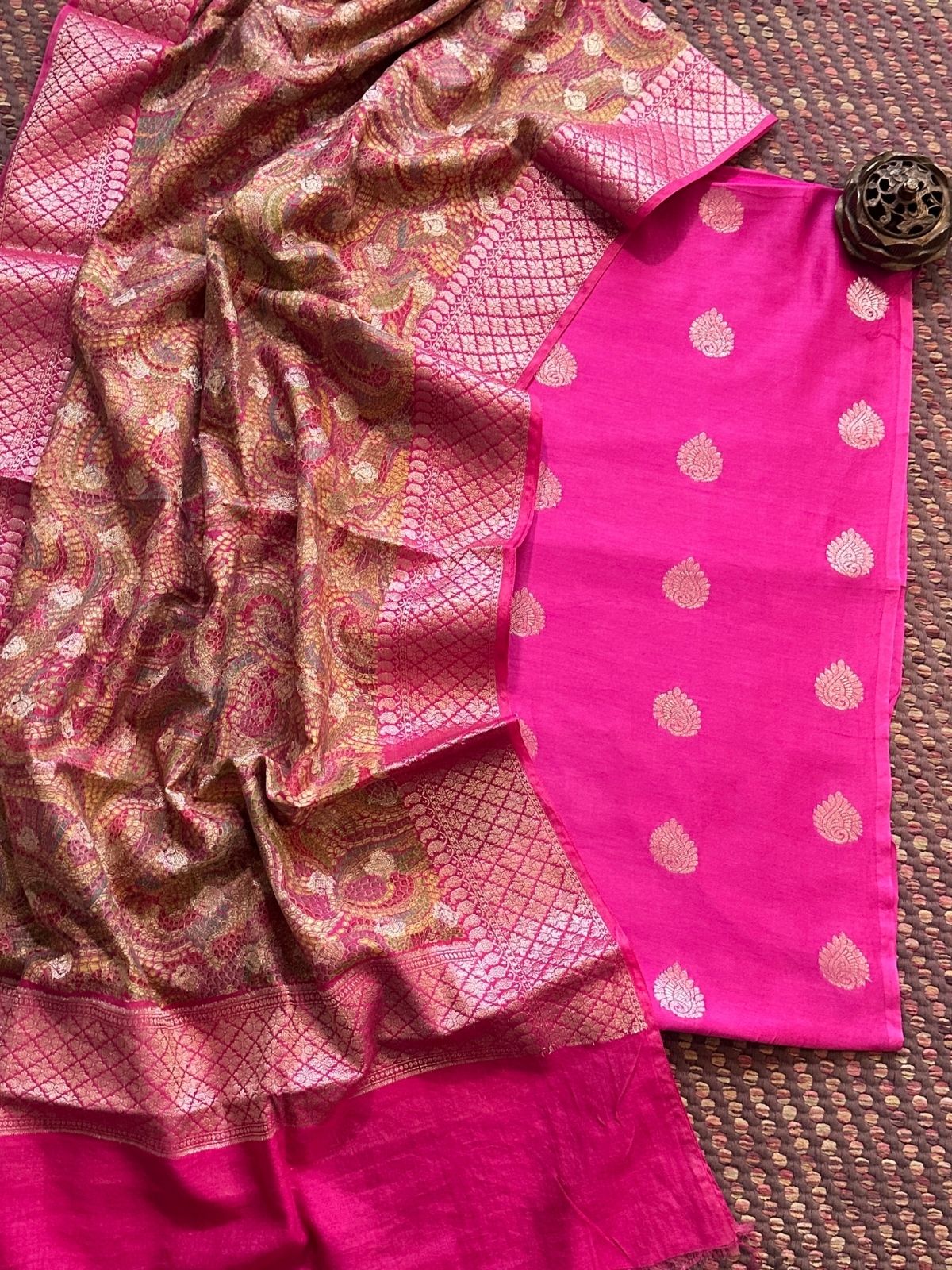Maheshwari Silk with Benarsi Weave