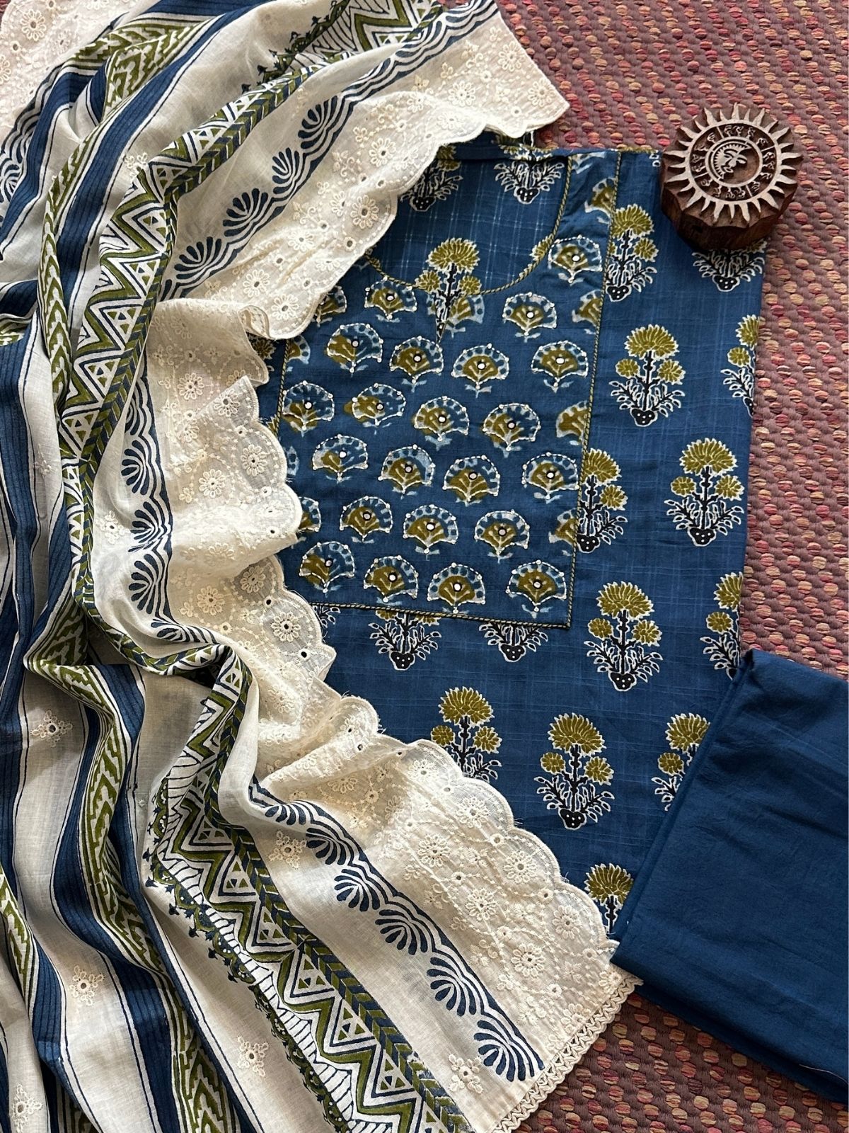 Cotton Embroidered Set