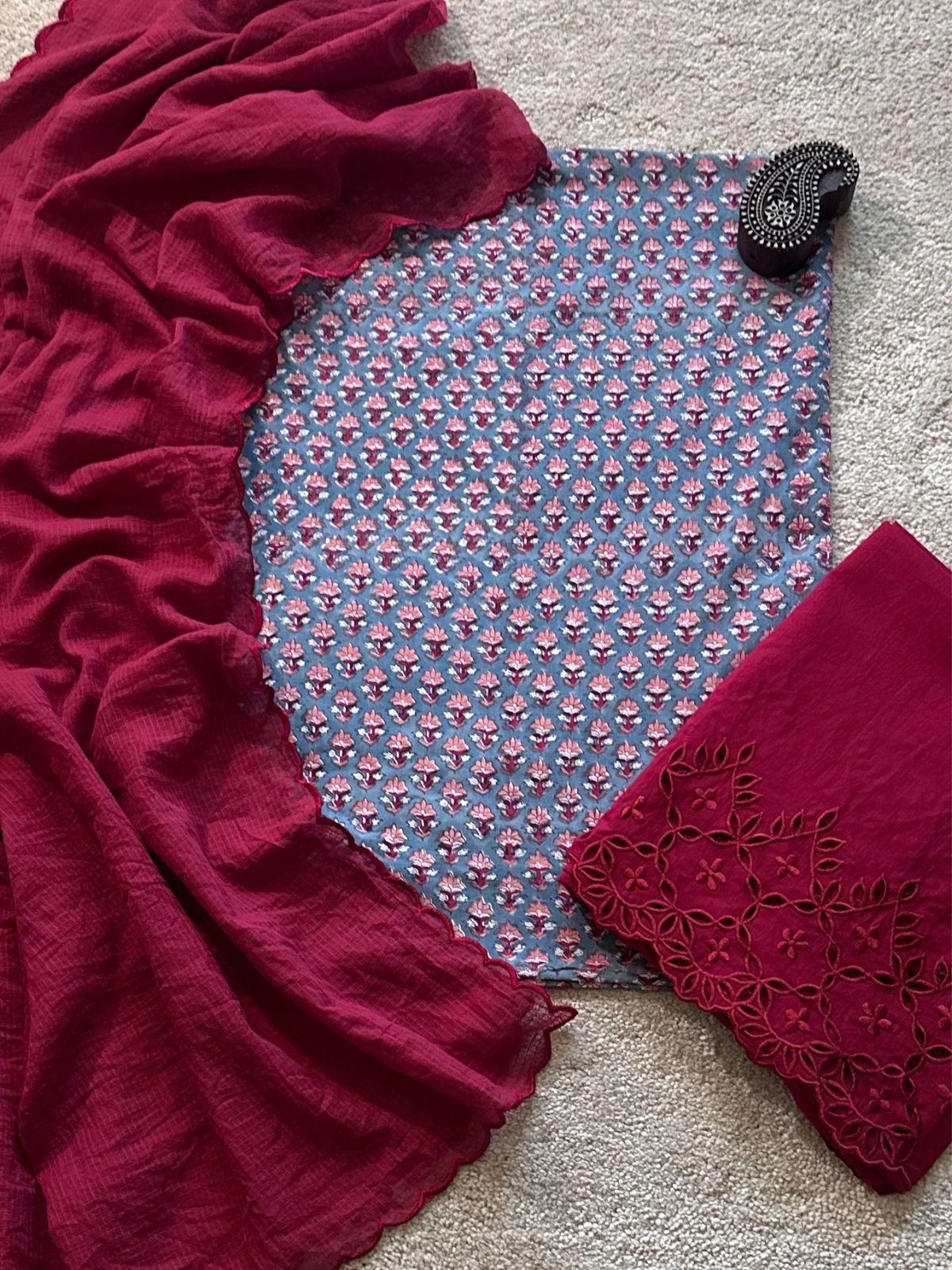 Ziva- Unstitched  Set