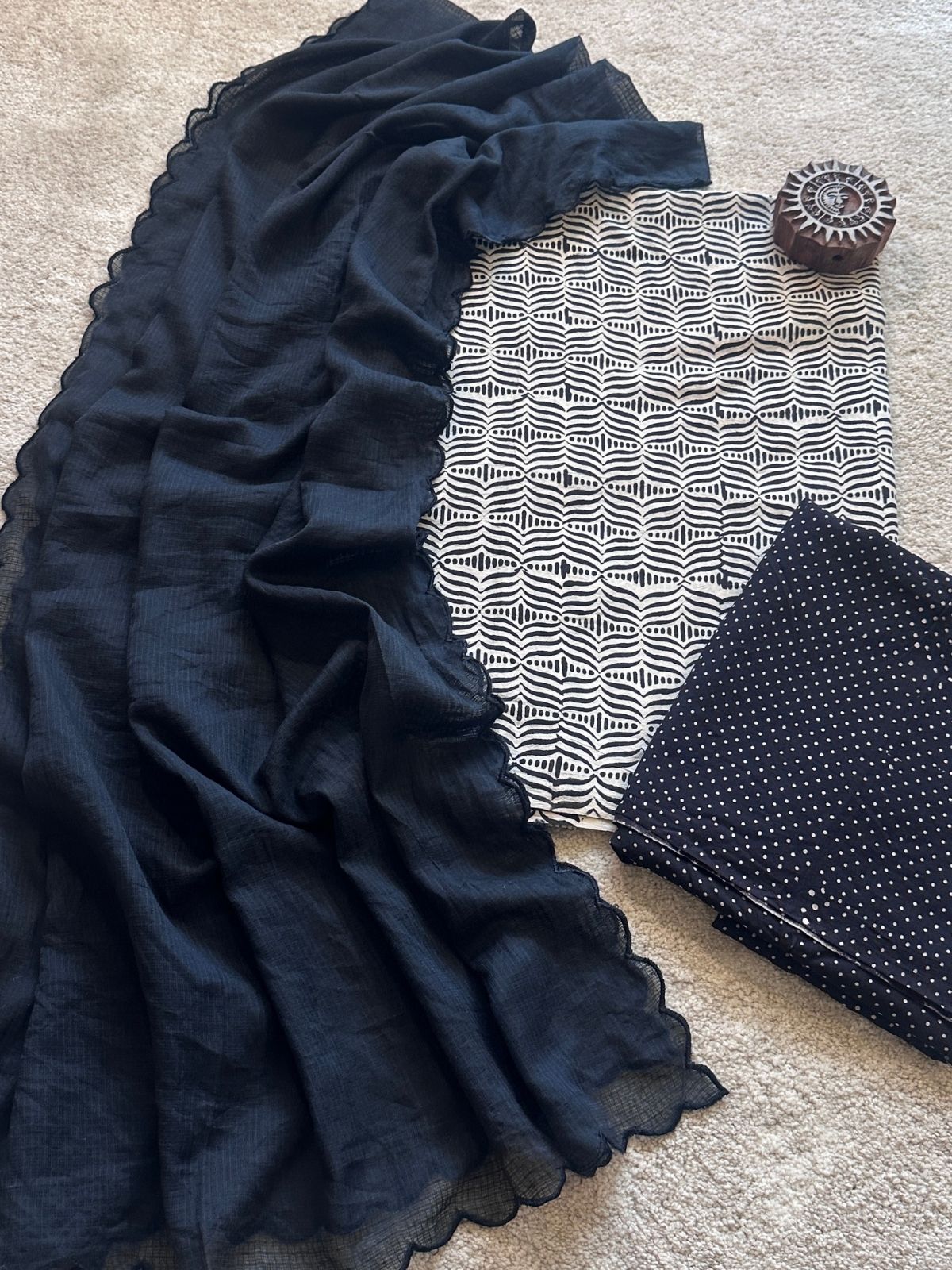 Noori Unstitched  Set